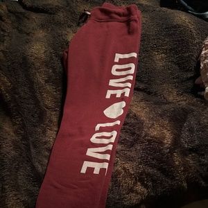 Thrill Maternity Love Sweat pants size small